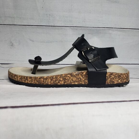Anatomic size 36 black cork heel sandal NWT - Picture 6 of 7